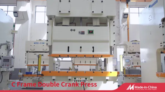 C Frame Double Point Crank Mechanical Power Press Machine for Sheet Metal Punching and Stamping