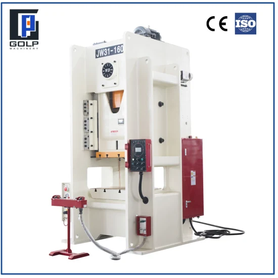 Stock 200ton H Frame Single Point Crank Pneumatic PLC Punching Power Press Machine with Light Curtain